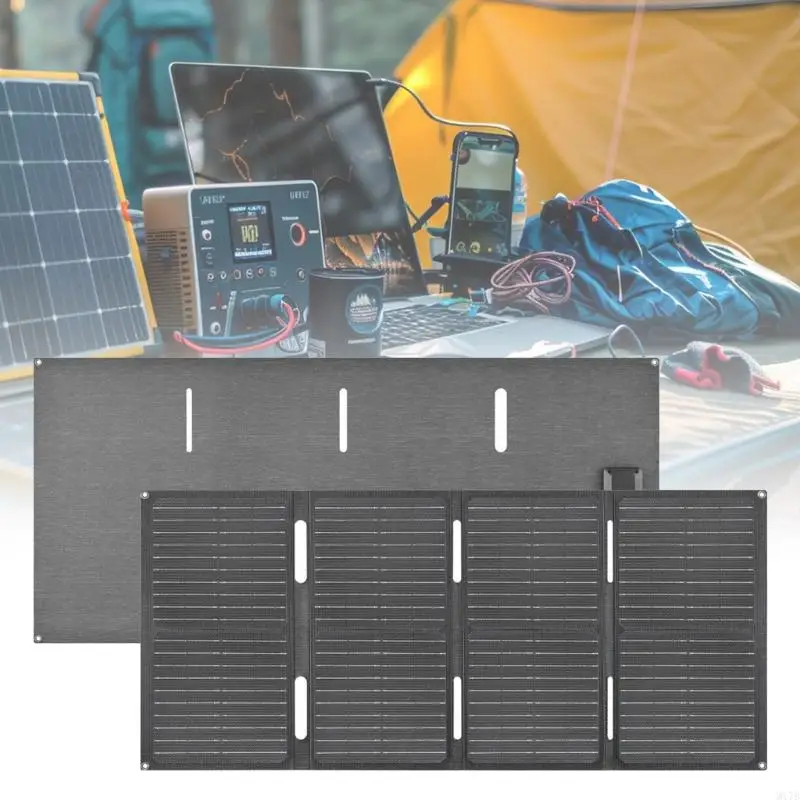 M17B 1 SET 40W ETFE Solar Board 18V/12V/9V/5V للتخييم والرياضة في الهواء الطلق