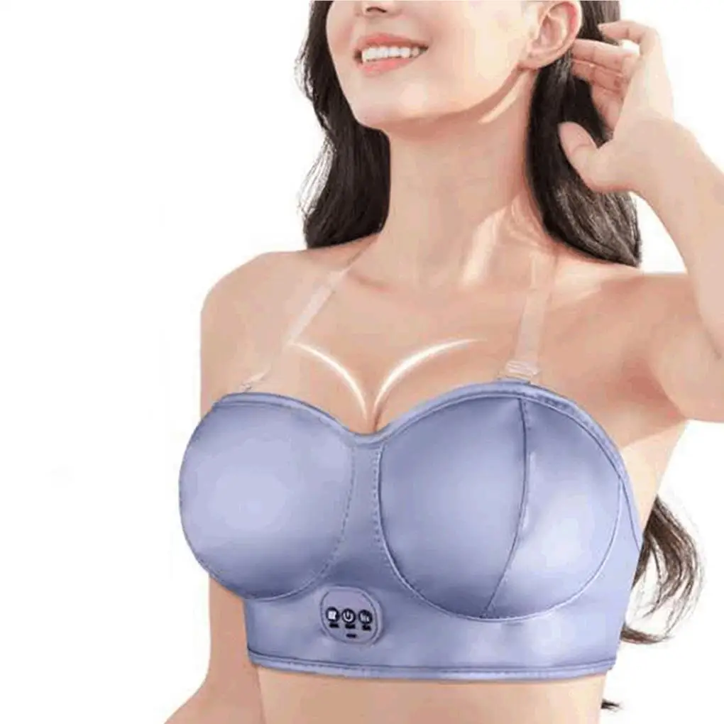 

3 Modes Breathable Smart Bra Electric Bra Skin Friendly Adjustable Portable Chest Massager Breast Massagers Women