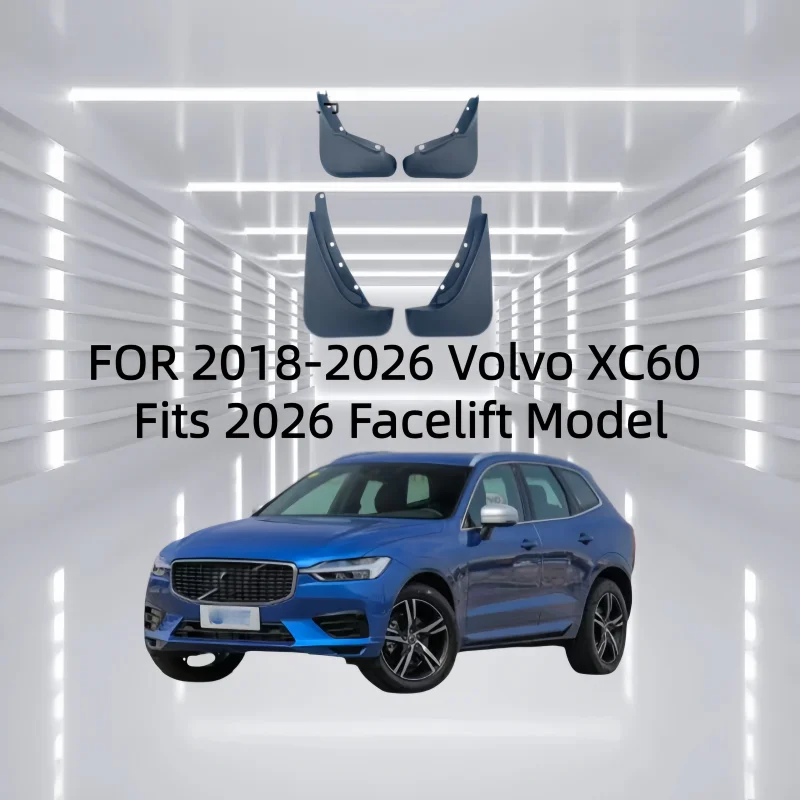 OEM Fit Mud Flaps Splash Guards FOR 2018-2026 Volvo XC60 PP Plastic Custom Auto Accessories Anti-Dirt Rear Fenders