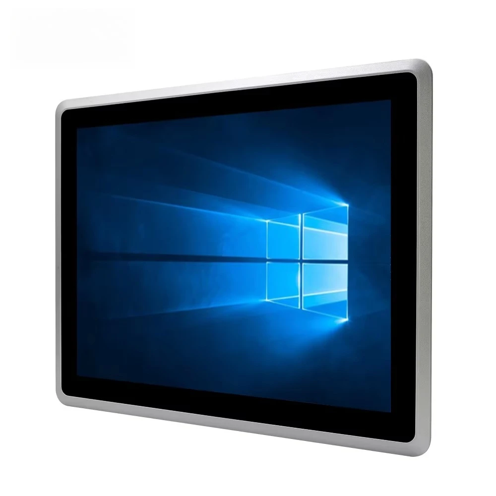Waterproof 15 Inch LCD Industrial All-in-One PC I5 J6412 5 LAN RS232 Touch Screen Fanless Panel PC Windows 7 DDR4 YENTEK