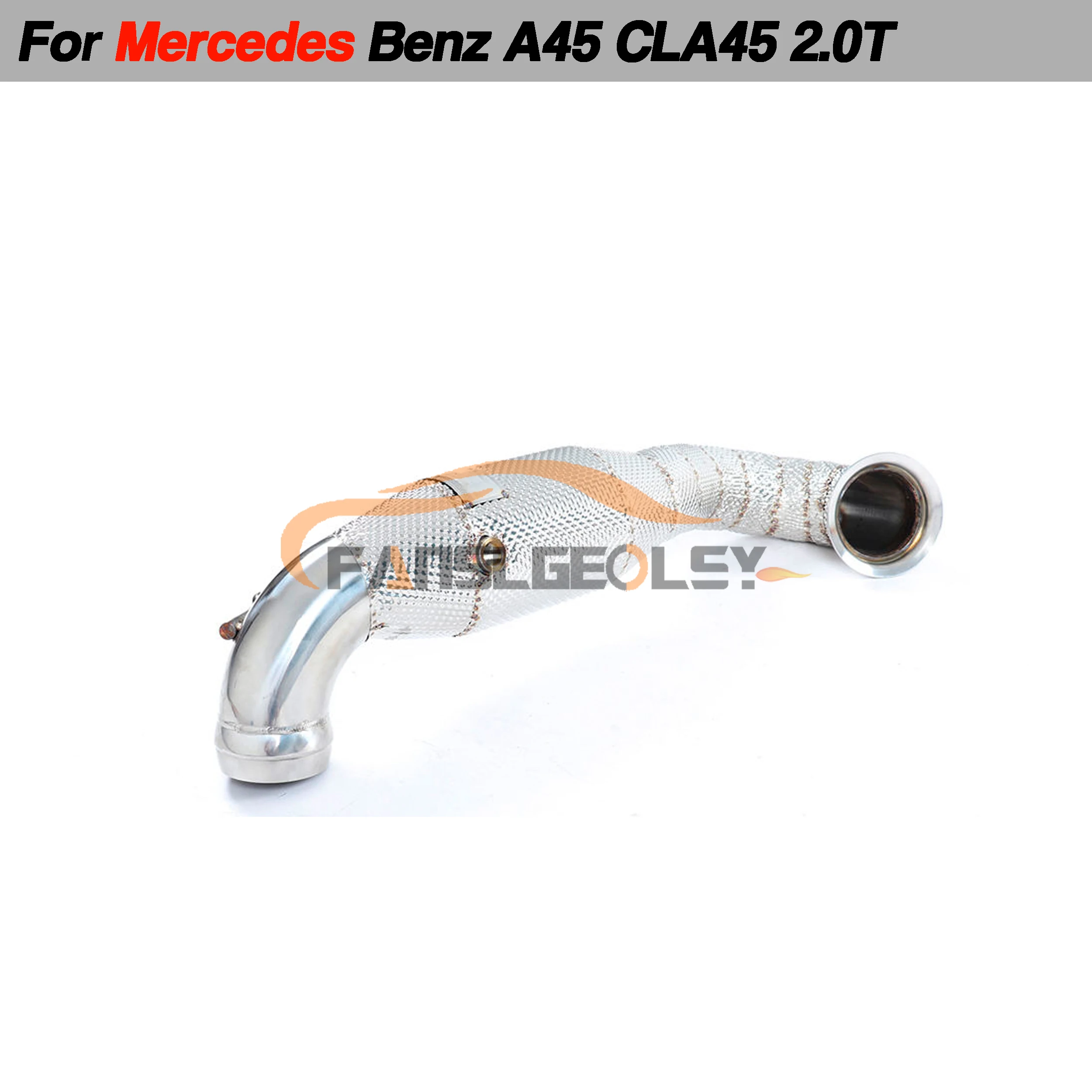 For Mercedes Benz A45 A45S CLA45 Steel Downpipe Performance Exhaust System catalytic converter Headers