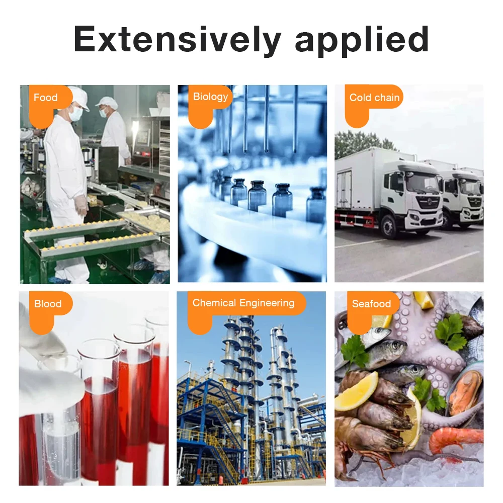 USB Temperature Data Logger 32000 Capacity Humidity Data Logger Reusable RH TEMP Recorder Refrigerated Cold Chain Transport