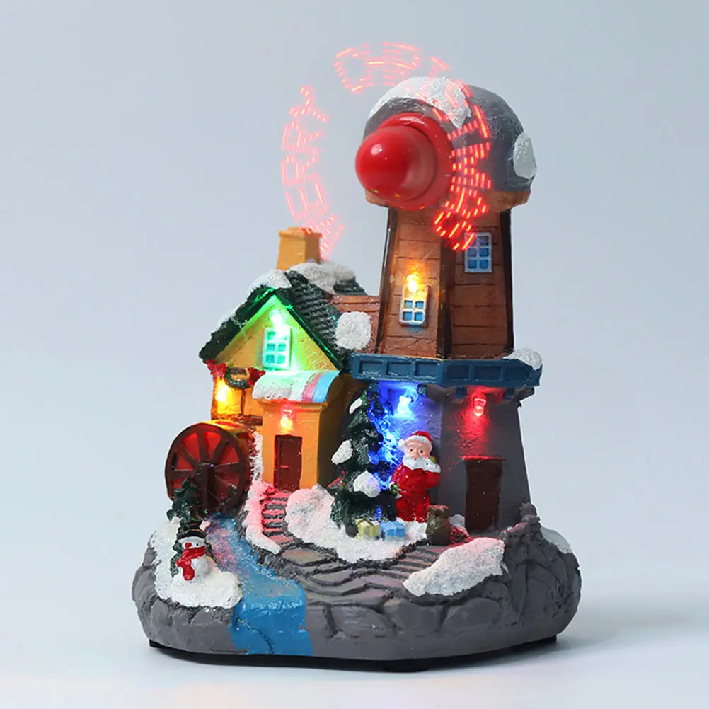 

1Pcs Music Xmas LED Colored Lamp Christmas Desktop Decor Decorative Party Ornament Xmas LED Ornament Christmas Adornment