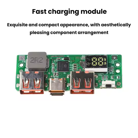 5V 3A Lithium Battery Digital Fast Charging Module IP5356 Micro USB PD3.0/PD2.0/QC3.0/QC2.0/AFC/FCP/SCP Quick Charge Board