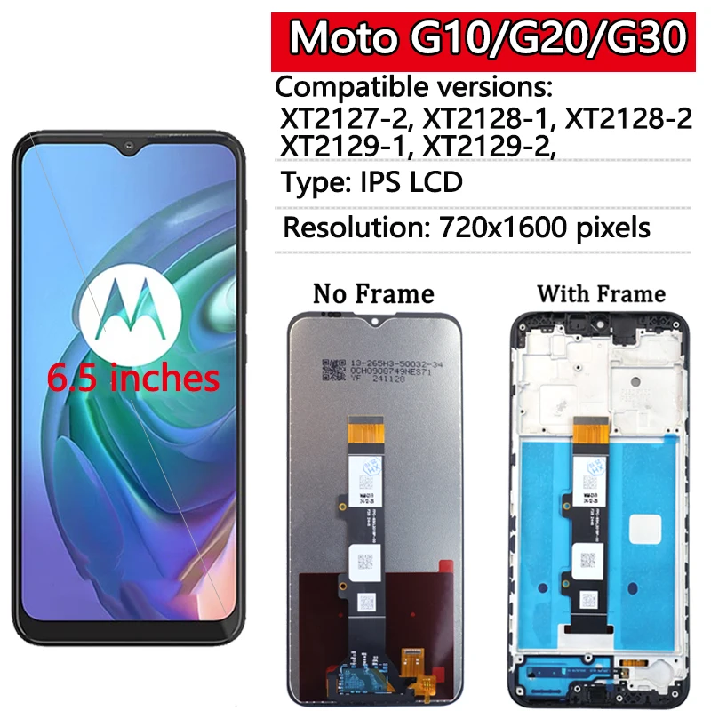 Neue Display Für Motorola Moto G10 G20 G30 G50 G60 G60S G100 LCD Display Touchscreen Digiziter Montage Für Moto G50 5G Display – Detail 5