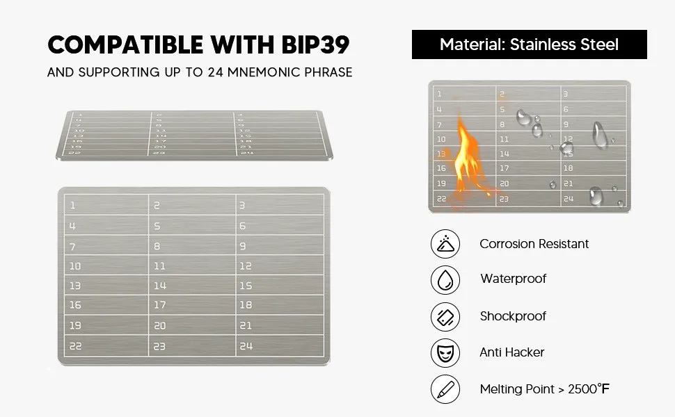 An Aluminum Alloy Cryptocurrency Codebook and a Metal Marker Pen Suitable for Cryptocurrency Bitcoin Password Storage and Can Be