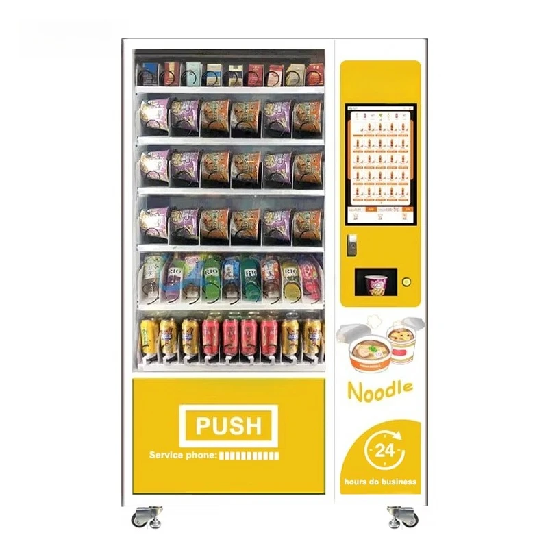 

Customized Hot Water Dispenser Self Serve Ramen Instant Noodles Vending Machine Smart Management Factory
