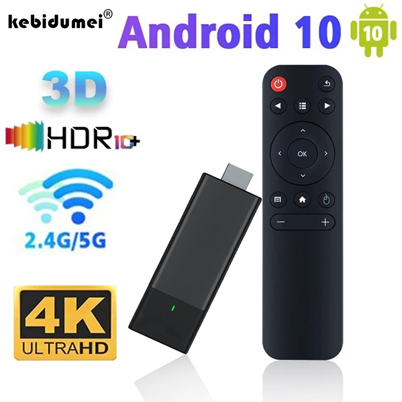 

Android 10.0 4K Smart TV Stick XS97 H313 HDR TV Receiver 2.4G 5G Dual WiFi HDMI-Compatible YouTube Media Player with Remote