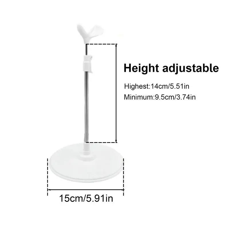 Suporte ajustável boneca para figuras de ação, suporte antiderrapante, exibição boneca, resistente