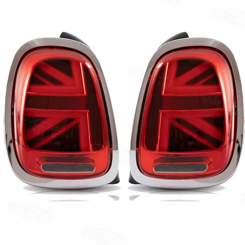 For Mini Cooper F55 F56 F57 UNION JACK LCI RED 2014-2019 Lens Rear Tail Lamp with Animation Car TLED Tail Lights view 3