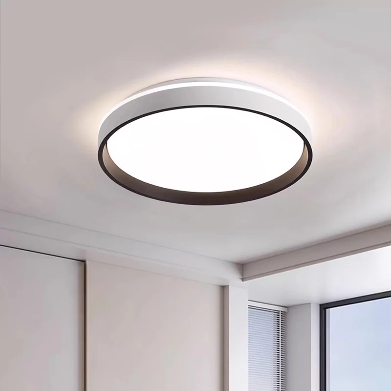 

Современный минималистичный круглый светодиодный потолочный светильник, прямоугольные лампы для гостиной, освещение для спальни и кабинета, люстра, светильники для домашнего декора