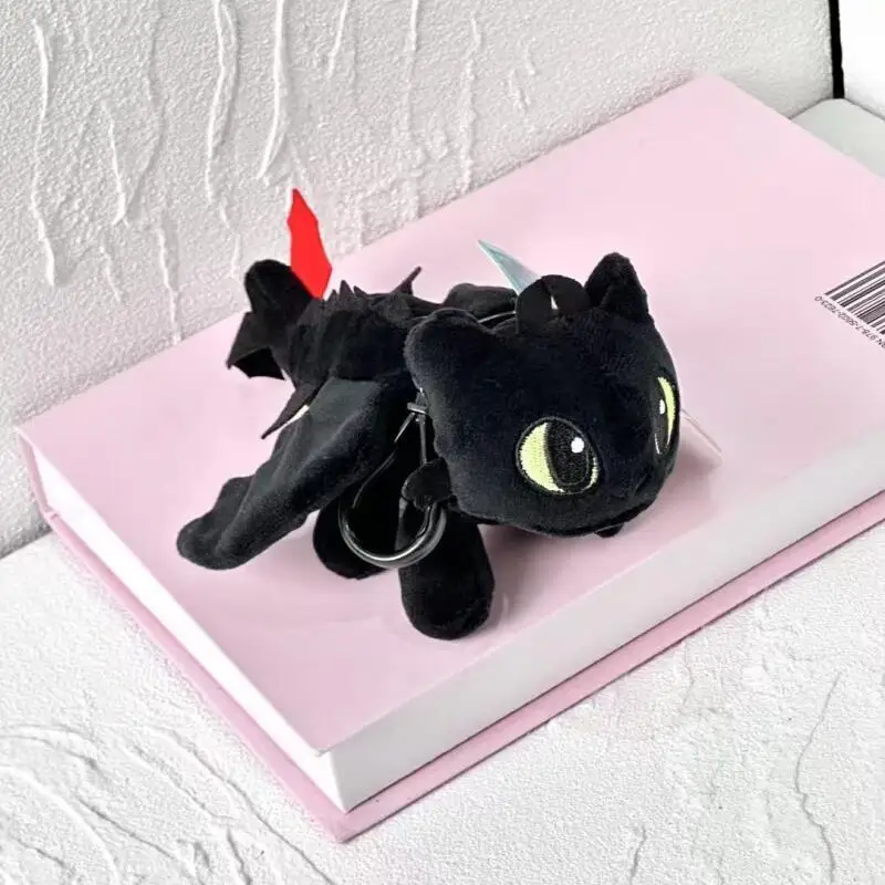 Kawaii Anime Toothless Night Fury Portachiavi in peluche Cartoon Periferico Light Fury Zaino Ciondolo Amici Compleanno Regalo creativo