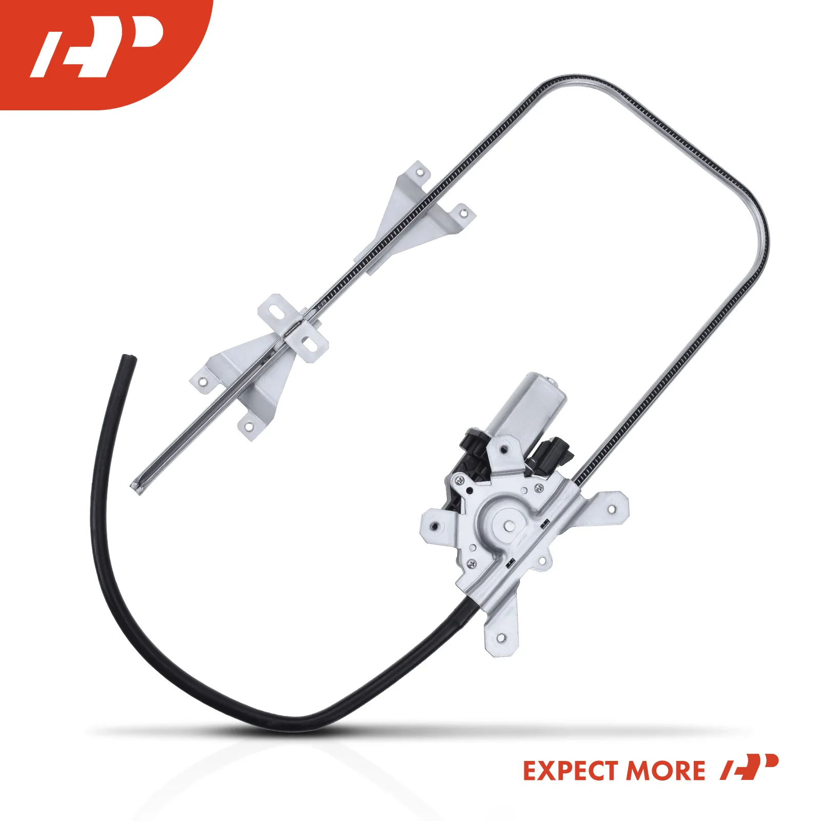 A-Premium Driver Side Window Regulator with Motor for Terex Muncy Bentz Cab Roll Full Travel