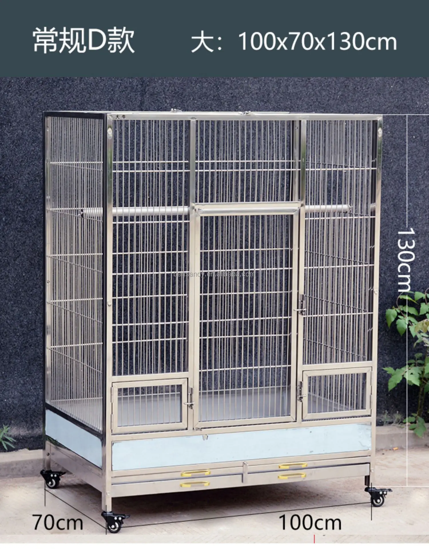 Large parrot cage and stainless steel parrot cage