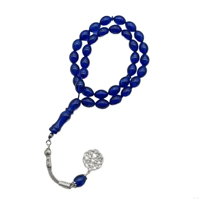  Portable Acrylic Beads Muslims Tasbih Ergonomic Oval Design Spiritual Practice