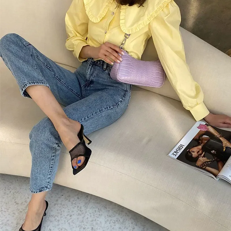 Autumn Women's Long-sleeved 2024 Shirt Fashion Retro Doll Collar Blouse Yellow Casual Cotton Ladies Casual Shirt Top New