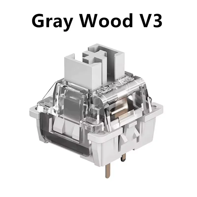 

LEOBOG GrayWood V4 V3 Switch Linear POM HIFI Switches Custom Mechanical Keyboard KIT 35 Pins DIY Hi75 GMK67 Gaming Accessories