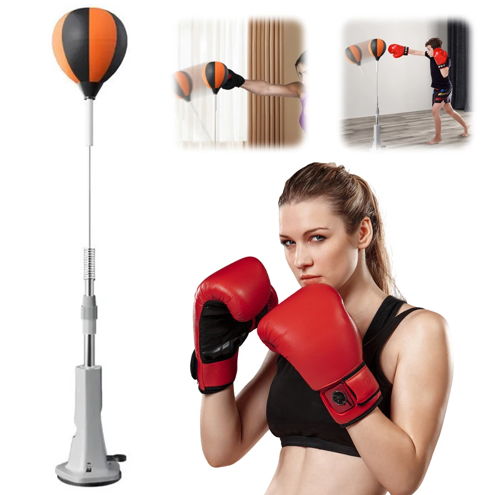 

Boxing Bag with Stand Speed Bag Height Adjustable Punching Reflex Ball Set for Training Boxing Stress Relief & Fitness
