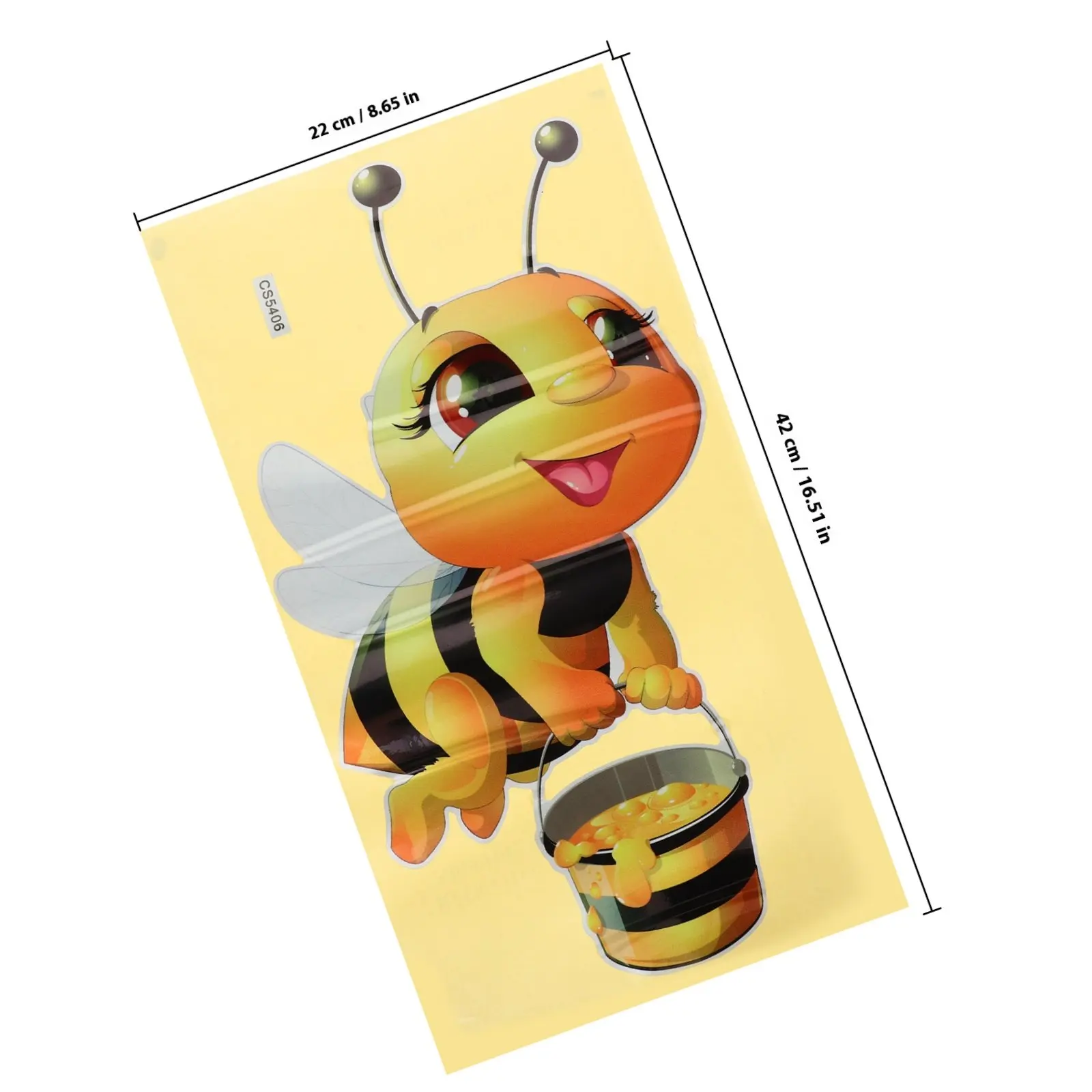2 Pcs Peel and Stick Decals Wall Stickers for Bedroom Bee Cartoon Decor Classroom Decorations - view 5