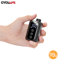 CYCLAMI Portable Pocket Bike Electric Air Pump Road MTB MINI Fast Rechargeable Compressor Tire Inflator 100 PSI With screen A5S