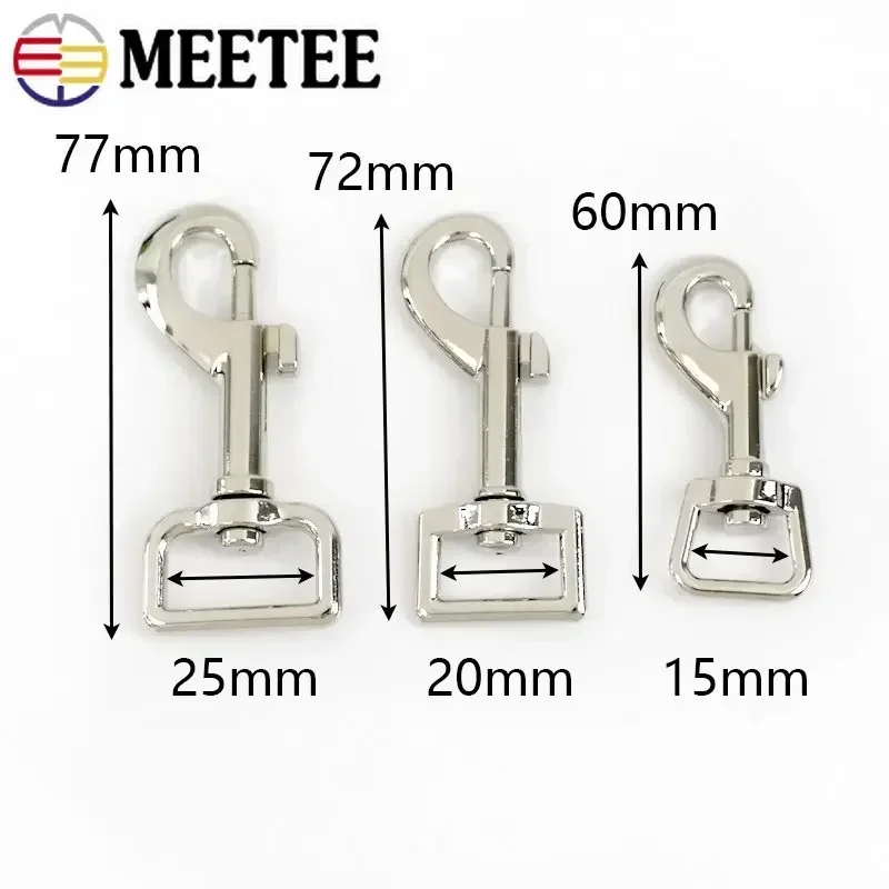 4/10Pcs Metal Buckles Swivel Lobster Clasp Dog Collar Keychain Bag Strap Trigger Snap Hook Buckle DIY Hardware Accessories