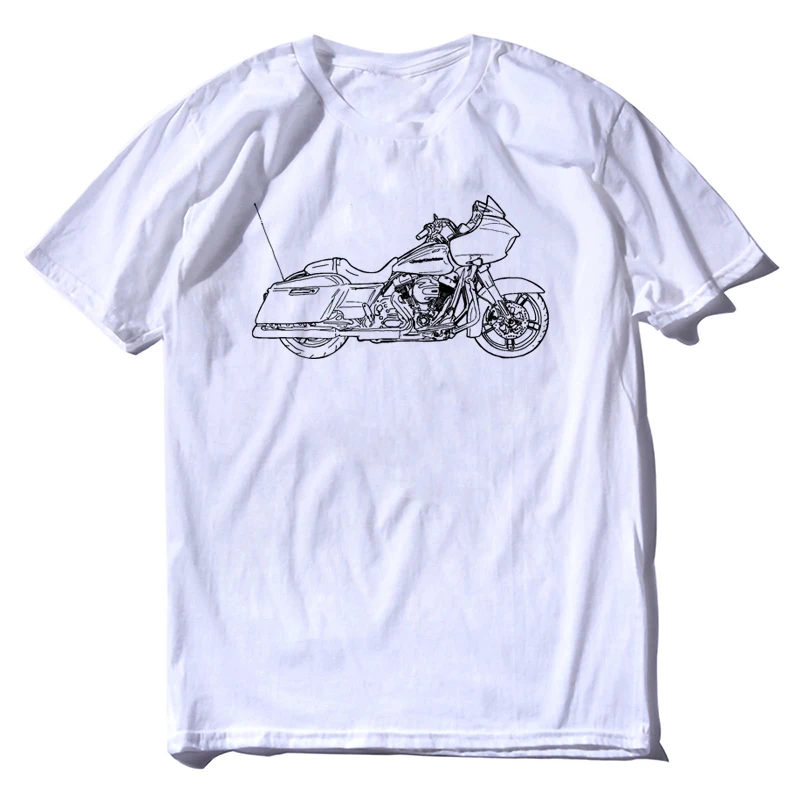 

Fashion Street Glide Inspired Motorcycle Art Hot Sale 100% Cotton Custom Printed Personalized T-Shirts Men's Tee Shirts Classic