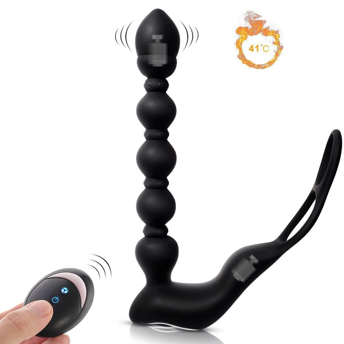 

10-Speed Vibrating Bead Butt Plug Prostate Stimulation Massager Anal And Vaginal Expansion Anal Plug Adult Supplies Sex Toys 18+