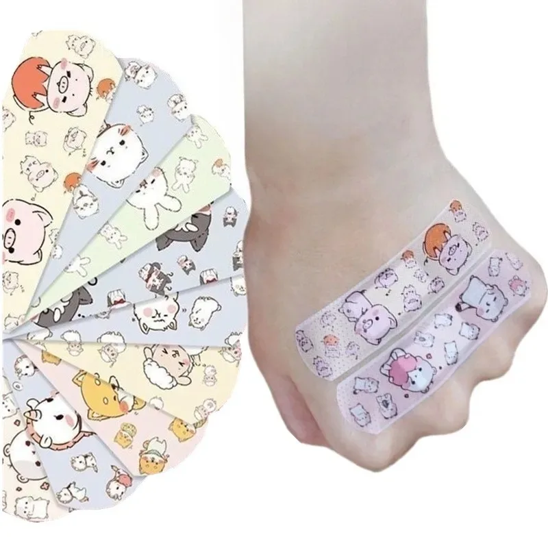 

120Pcs/Set Cartoon Plasters Children's Band Aid Cute Animal Pattern Waterproof Wound Dressing Tape Patch Adhesive Bandages