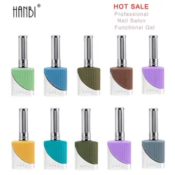 HANBI 18ML Functional Gel Nail Polish Top Coat Base Coat Soak Off Matte Coat Gelpolish Nail Art Primer Lacquer Nail Building Gel