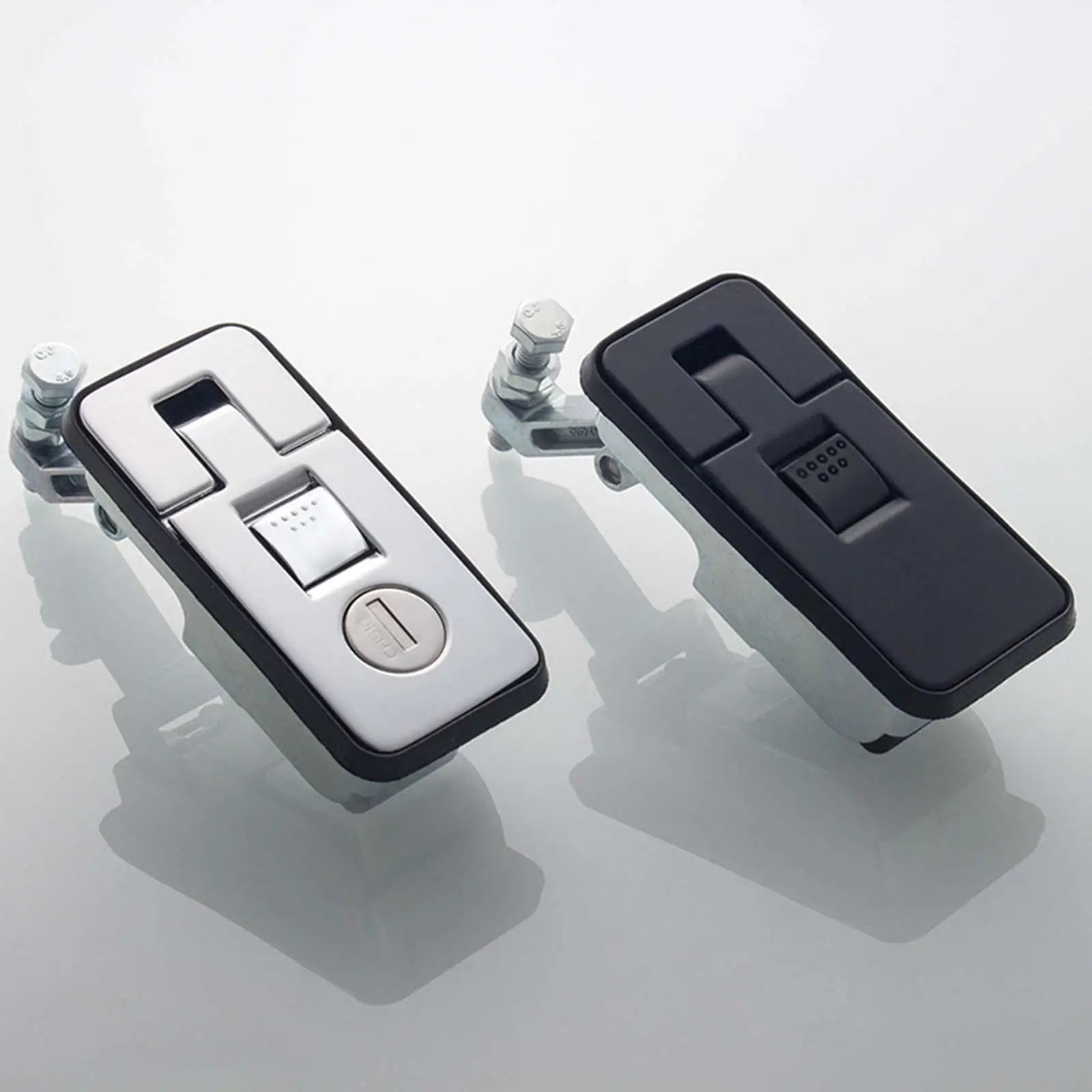 

Compression Latch Lock with 2 Key Adjustable Lever Heavy Duty Hardware Flush Mount Trigger Latch Flush Lever Latch Zinc Alloy