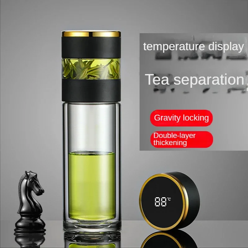 Smart Tea Thermos Cup Stainless Steel Thermos Tea Separation Cup for Tea Maker Glass Thermal Insulated Vacuum Cup Mug