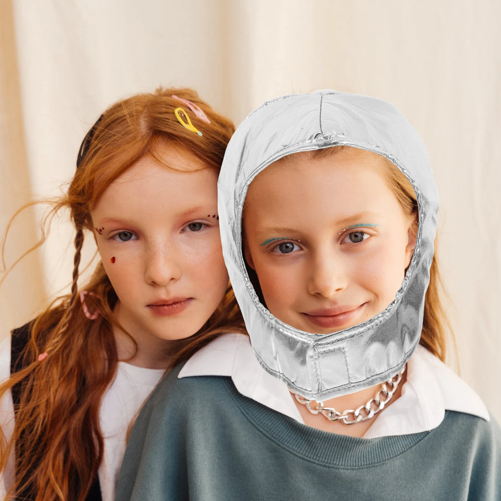 

1pc Astronaut Hat Space Costume Accessory Women Astronaut Costume For Girls Girls Breathable Halloween Party Roleplay Headgear