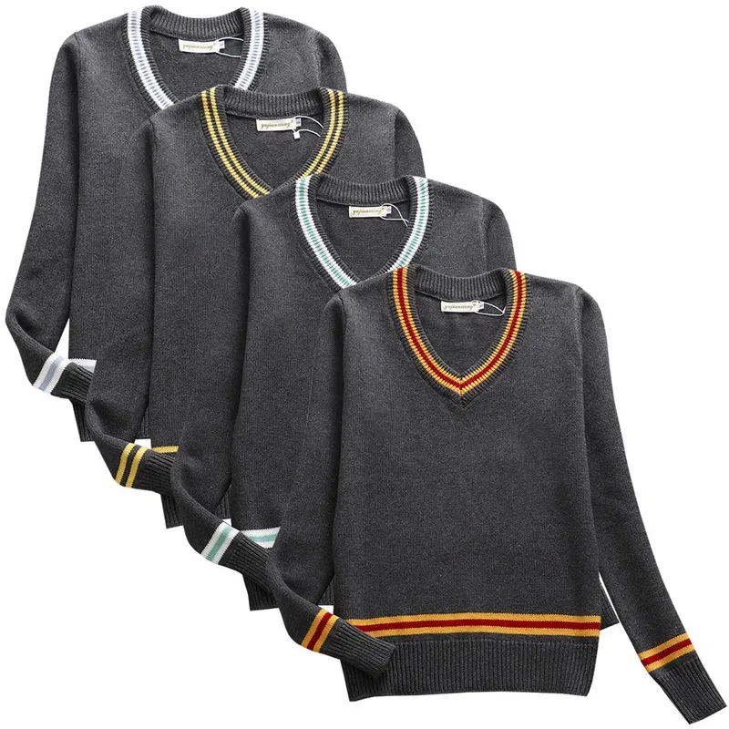 

Halloween Potter Cosplay Slytherin Vest Winter Long-sleeved Sweater Hermione Women's Men's Fall V-neck Gryffindor Vest
