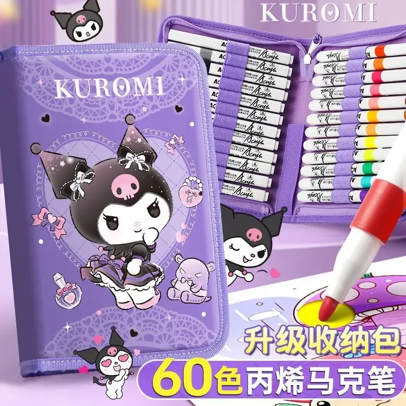 Sanrio cartoon kuromi My melody anime acrylic marker student watercolor pen children baby special art painting brush new style