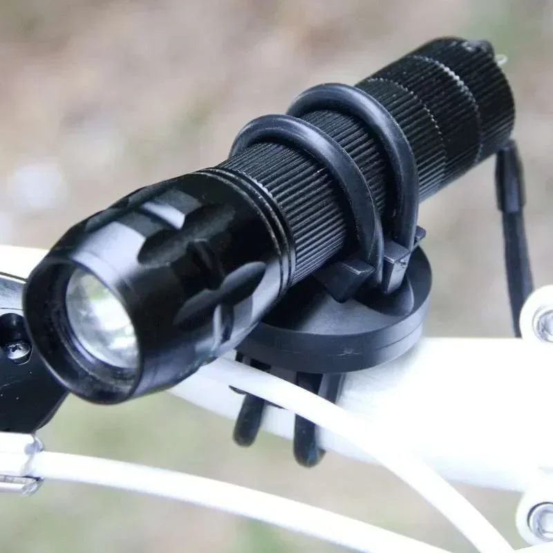 Bicycle Light Clip Holder 360° Degree Rotation Handlebar Clip for LED Flashlight Mountain Bike Front Flash Torch Light Bracket