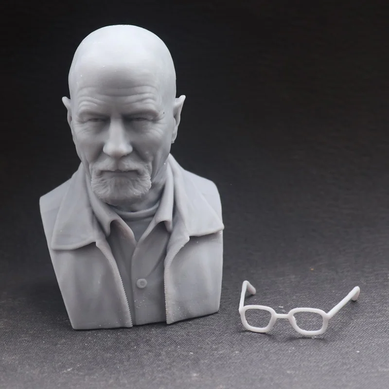 60mm 50mm Resin Model Kits The Old Man Bust Figurine  Unpainted No Color RW-928