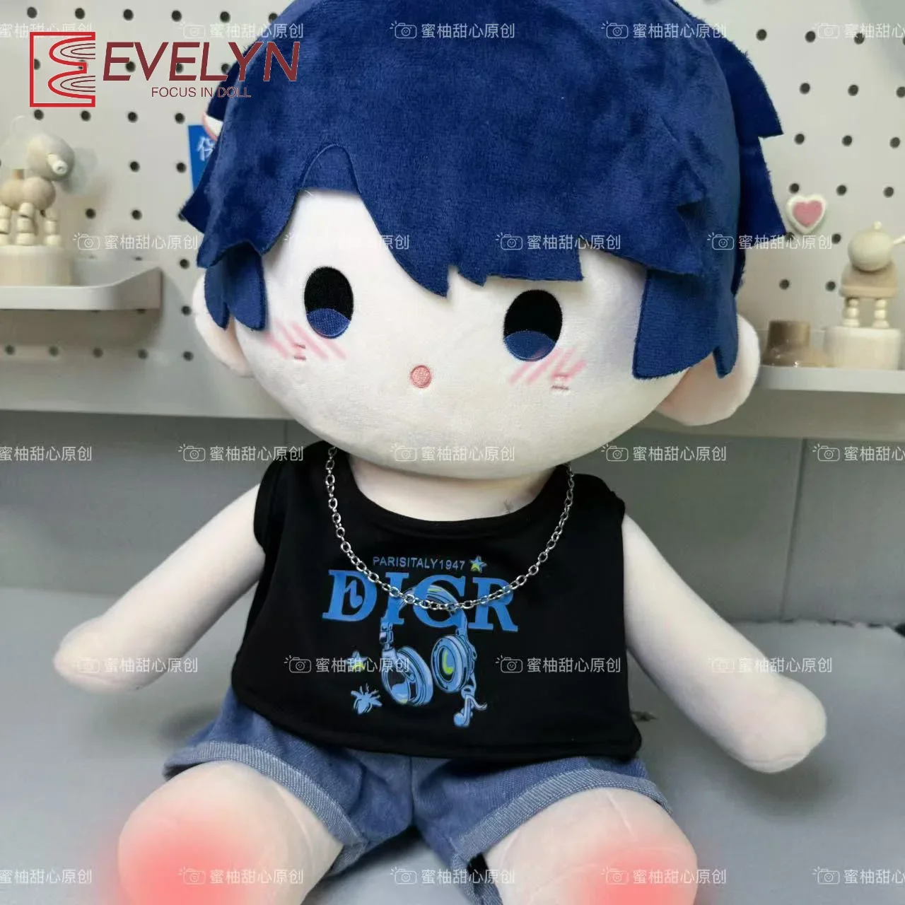 Evelyn 40cm Cotton Doll Clothes Sleeveless top Pants Necklace Replacing Suit Christmas Gift Love and Deepspace