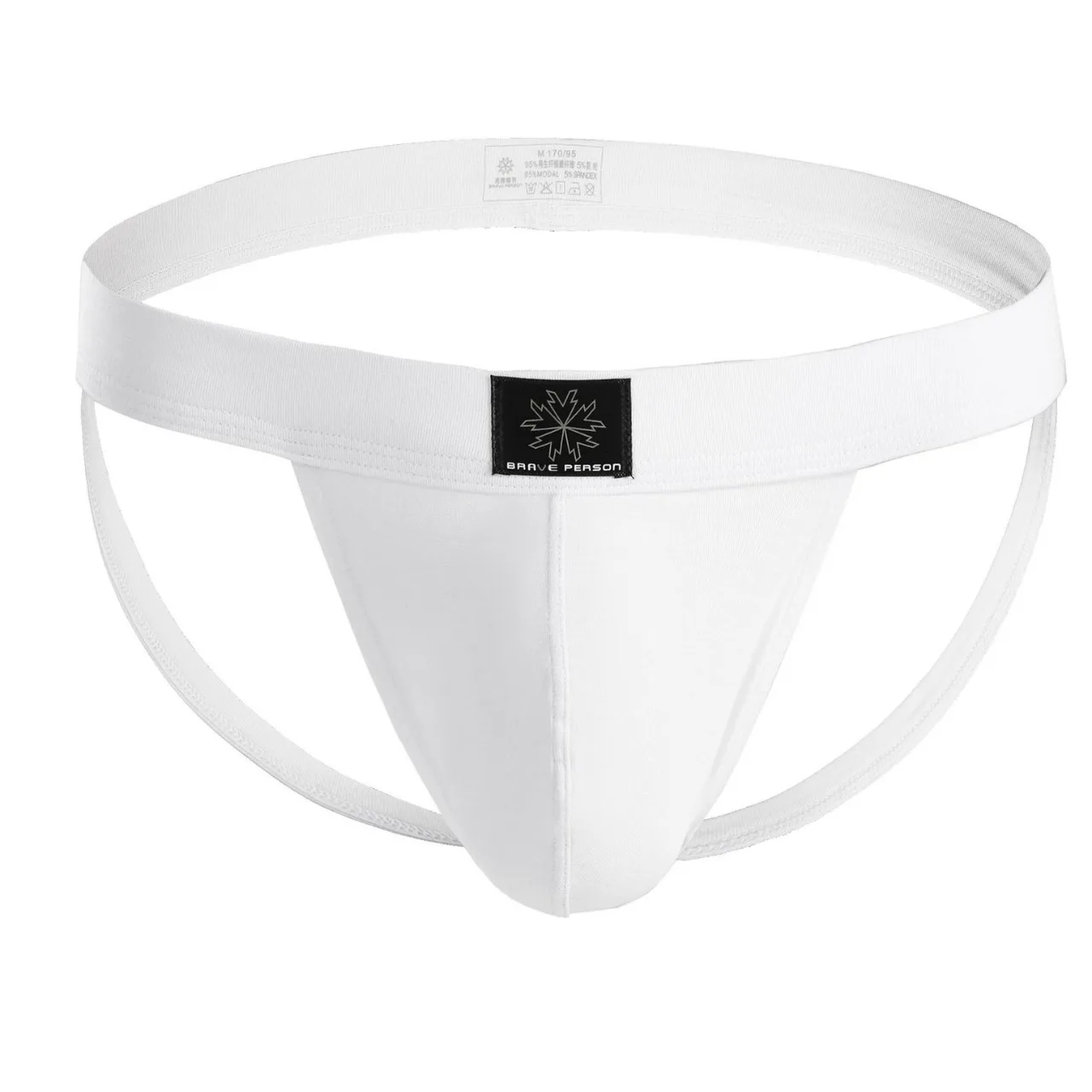 Modal Bulge Jockstrap for Men Sexy U Convex Pouch Underwear Gays Erotic Low Waist Thong Open Buttocks String Bikini Underpants