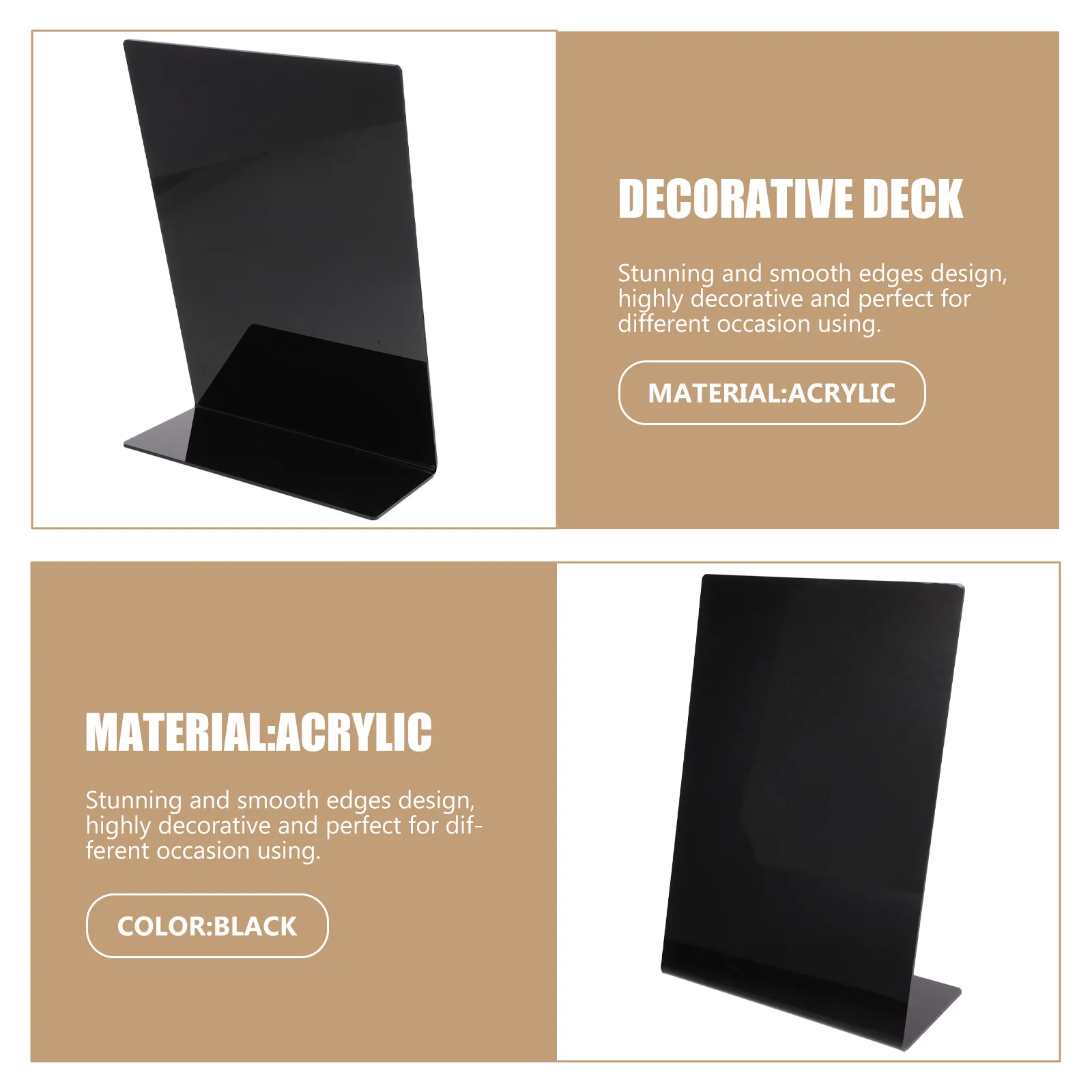 Rectangle Erasable Chalkboard Small Writing Pad for Home Office Cafe Menu Display Menu Board for Kitchen Erasable Chalkboard