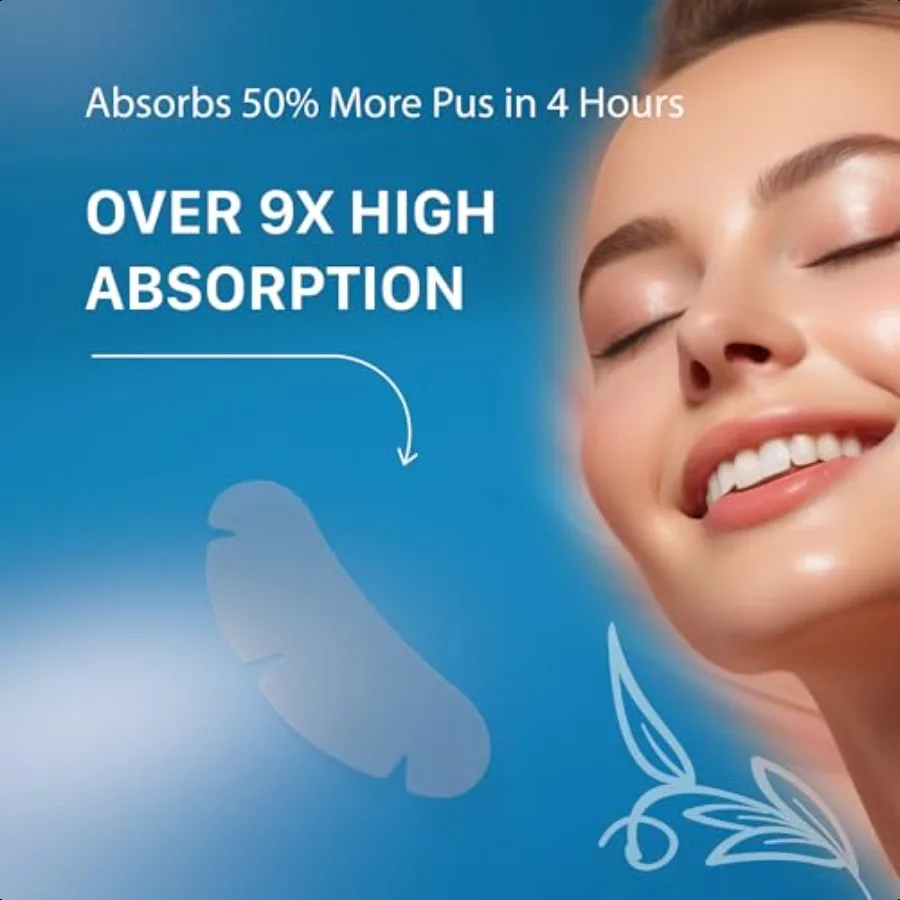 COSMETICS 턱 클렌징 패치XL 12개입 하이드로콜로이드 의료용 턱 패치 여드름 및 잡티 모공 클렌징 스트립