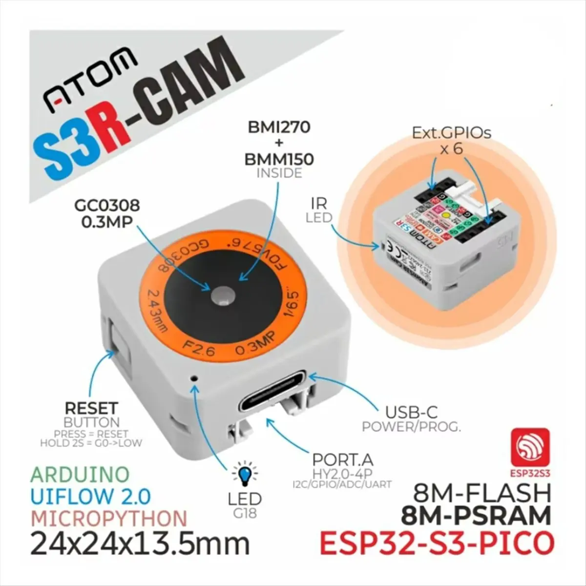a86g-new-atoms3r-cam-ai-chatbot-kit-programmable-controller-voice-base-visual-voice-assistant-integrated-with-camera