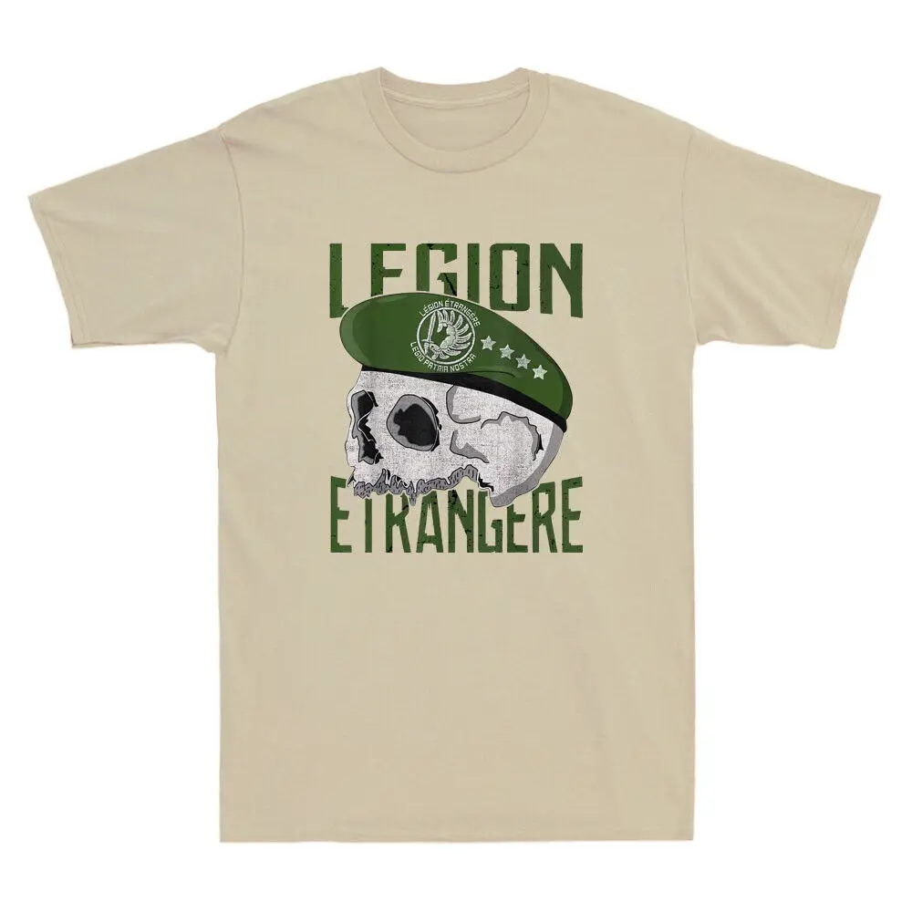 French Legion Etrangere Foreign Airbone Parachuter T-Shirt Short Sleeve Casual 100% Cotton Shirt