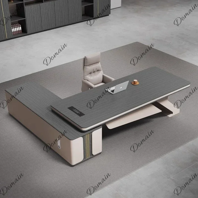 DF I Stand Corner Executive Desk Storage Corner Adjustable Study Executive Desk Portable Computer Mesa Escriotorio Office Furnit