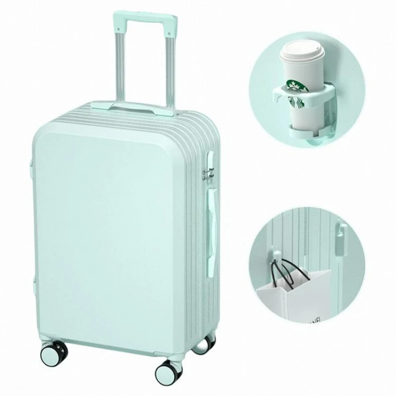 Grote Capaciteit Reiscase Business Boarding Case Mode Bagage Abs Trolley Case Lichtgewicht Wachtwoord Rollende Bagage