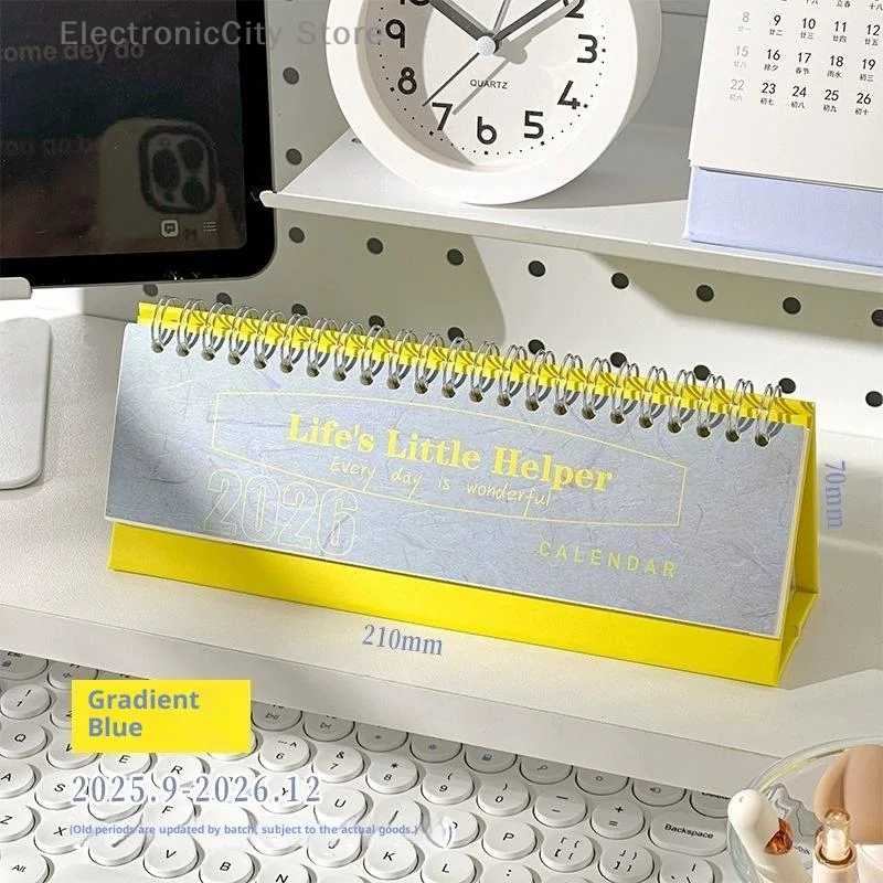2026 Korean Calendar Simple, Fresh And Creative Desktop Decoration Plan Check In Notebook Printing Product Calendar