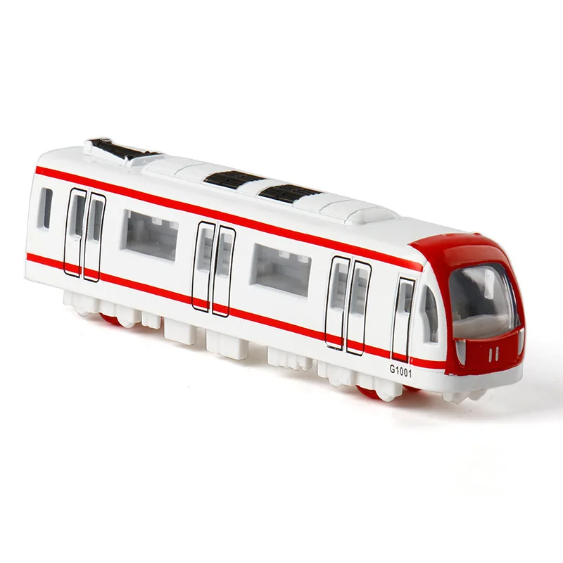 1:64 Alloy Train Model Set High-speed Rail Subway Car Series Sprinkler Fuxing Bus Model Toy Gift B118-1