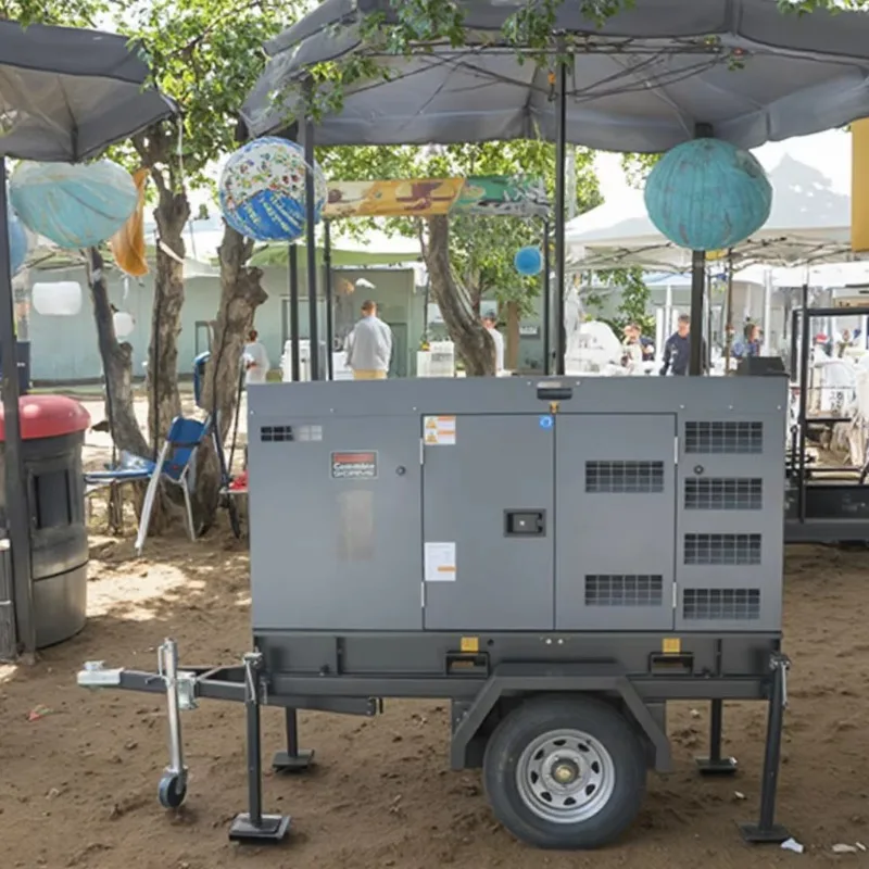 

Customized New 60kw-160kw Movable 40kw-150kva 240v/230v Trailer Type Silent Diesel Generator Set Diesel Engine