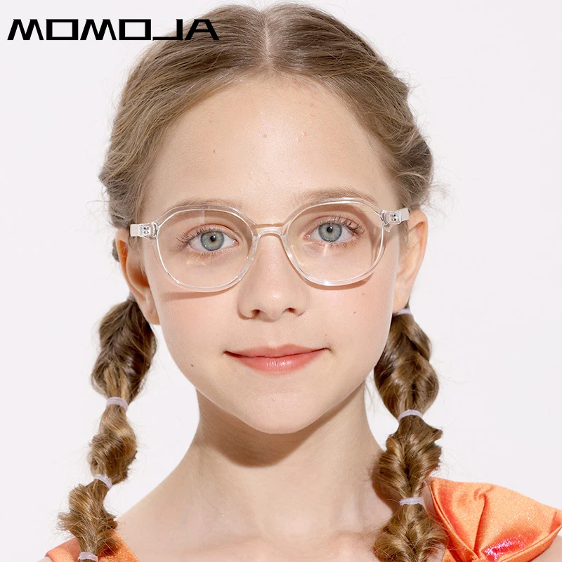 

MOMOJA Fashion Children's Eyewear Flexible TR90 Comfortable Silicone Retro Optical Prescription Boys Girls Eyeglasses Frame 5360