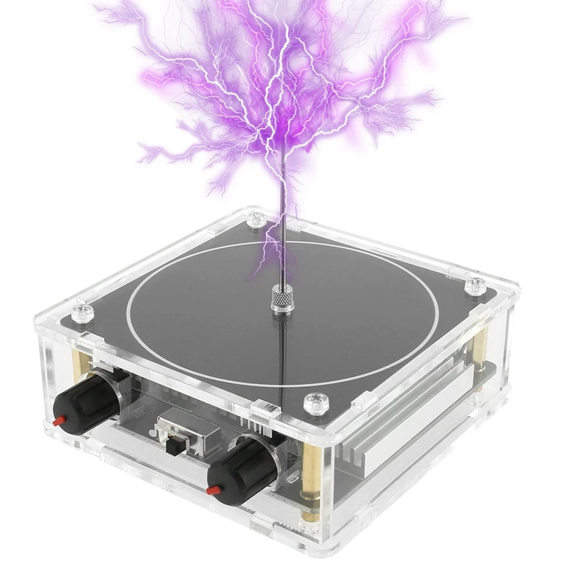 A16R-For Tesla Artificial -Pattern Storm Coil Electronic Pocket Fireworks Bluetooth Music Coil With US Plug