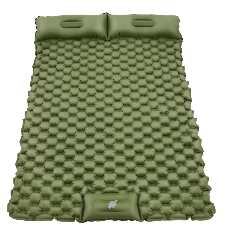 Airo Ultralight Camping Sleeping Pad Outdoor Foot Press Inflatable Camping Pads With Pillow Waterproof Comfy Air Mattresses